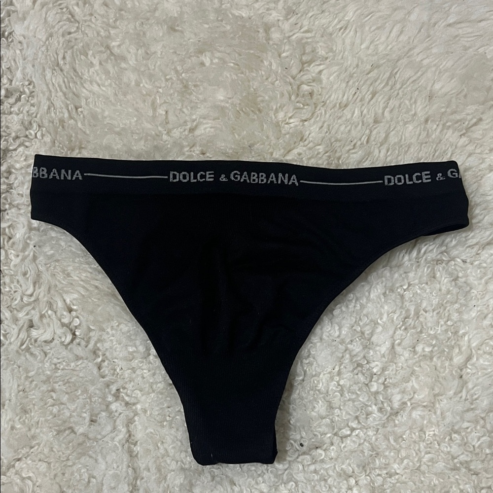 Dolce & Gabbana Womens Black Logo Briefs